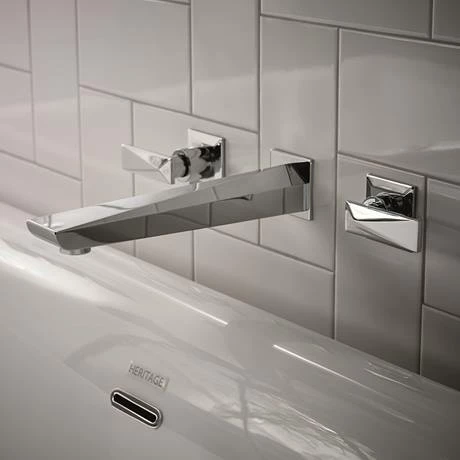 Heritage Bathrooms Heritage - Hemsby 3 Hole Wall Mounted Bath Filler - THPC11 Heritage Bathrooms Heritage - Hemsby 3 Hole Wall Mounted Bath Filler - THPC11 -Heritage Bathrooms shop THPC11 d1 460