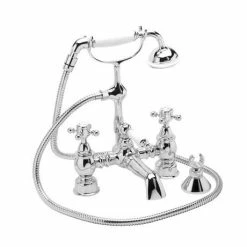 Heritage Bathrooms Heritage - Hartlebury Bath Shower Mixer - Chrome - THRC02