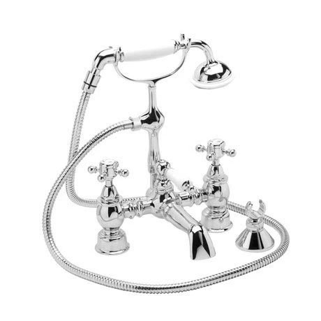 Heritage Bathrooms Heritage - Hartlebury Bath Shower Mixer - Chrome - THRC02 1 Heritage Bathrooms Heritage - Hartlebury Bath Shower Mixer - Chrome - THRC02