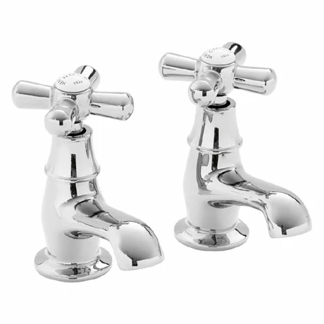 Heritage Bathrooms Heritage - Ryde Basin Pillar Taps - Chrome - TRHC00 1 Heritage Bathrooms Heritage - Ryde Basin Pillar Taps - Chrome - TRHC00