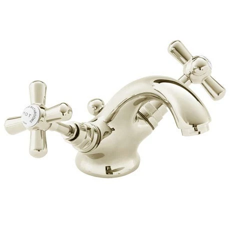 Heritage Bathrooms Heritage - Ryde Mono Basin Mixer With Pop-up Waste - Vintage Gold - TRHG04 1 Heritage Bathrooms Heritage - Ryde Mono Basin Mixer With Pop-up Waste - Vintage Gold - TRHG04