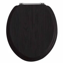 Heritage Bathrooms Heritage - Standard Toilet Seat With Chrome Hinges - Various Colour Options