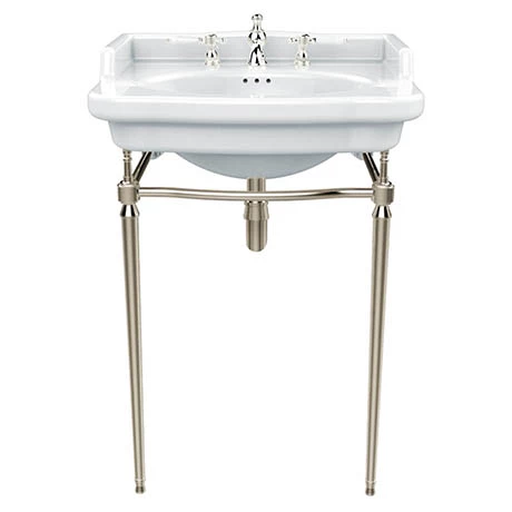 Heritage Bathrooms Heritage Abingdon Victoria Basin & Washstand (Vintage Gold - 3 Tap Hole) 1 Heritage Bathrooms Heritage Abingdon Victoria Basin & Washstand (Vintage Gold - 3 Tap Hole)