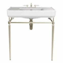 Heritage Bathrooms Heritage Abingdon 800mm Large Wynwood Basin & Washstand - Vintage Gold
